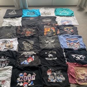 Vintage Harley Davidson Shirt lot Single Stitch Bundle